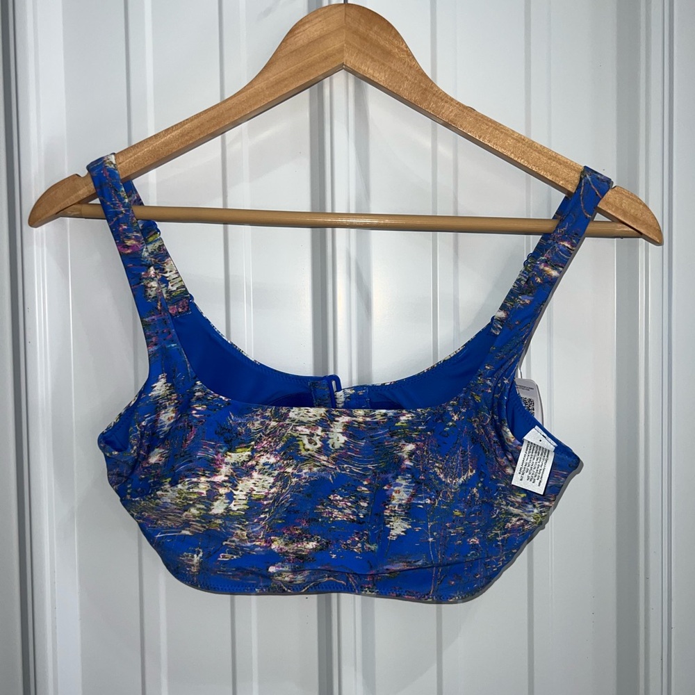 Lululemon Athletica Blue Gold Crop Tank Top